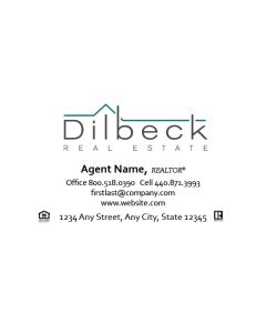 Dilbeck Real Estate Business Cards Package: Style #13