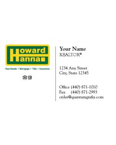Howard Hanna Business Cards Package: Style #16