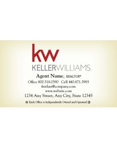 Keller Williams Business Cards Package: Style #14