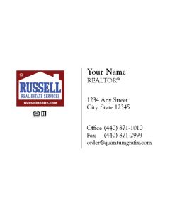 Russell Real Estate Business Cards Package: Style #16