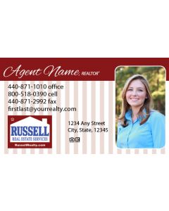 Russell Real Estate Business Cards Package: Style #17