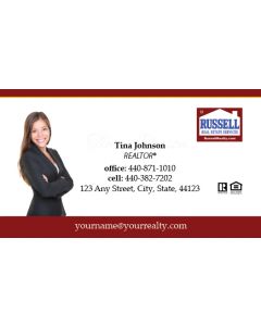 Russell Real Estate Business Cards Package: Style #32