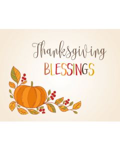 Holiday Cards: Thanksgiving: Style TCW008