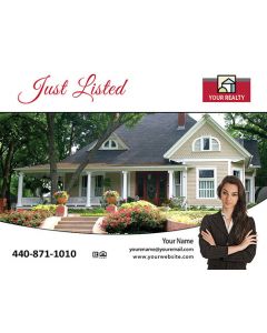 Classic Just Listed Just Sold Postcards: Style YRPC003