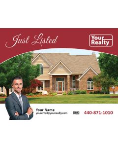 Classic Just Listed Just Sold Postcards: Style YRPC010